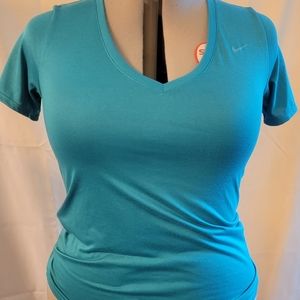 Nike Dri Fit Athletic shirt Teal Lg